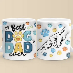 Tu n'es pas seulement un papa, tu es un papa chien - Mug personnalisé effet gonflé 3D imprimé chien - Fête des pères, cadeau pour les propriétaires d'animaux, amoureux des animaux