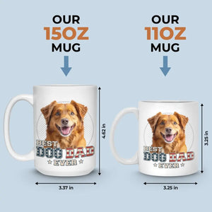 Photo personnalisée : Une maison n’est pas un foyer sans un animal de compagnie - Mug personnalisé pour chien et chat - Fête des pères, nouveauté, cadeau pour les propriétaires d’animaux, amoureux des animaux AMZ