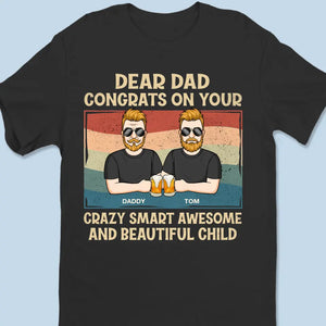 Nous sommes tellement chanceux de t'avoir dans notre vie - T-shirt unisexe personnalisé, sweat à capuche, sweat-shirt - Fête des pères, cadeau pour papa, grand-père