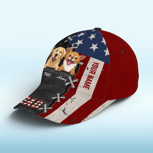 Les chiens ont juste besoin de vous et d'amour, c'est tout - Casquette personnalisée pour chien, casquette classique à imprimé intégral - Fête des pères, cadeau pour les propriétaires d'animaux et les amoureux des animaux