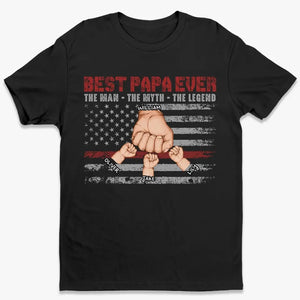 L'Homme, le Mythe, la Légende - T-shirt unisexe personnalisé, sweat à capuche, sweat-shirt - Fête des Pères, cadeau pour papa, grand-père