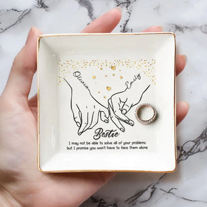 La vie est meilleure avec votre meilleure amie à vos côtés - Porte-bijoux personnalisé pour meilleure amie - Cadeau pour meilleures amies, meilleures amies, sœurs