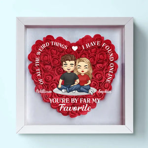 Tu es de loin mon préféré - Boîte à fleurs personnalisée pour couple - Cadeau pour mari et femme, anniversaire