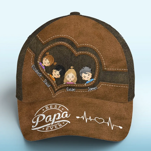 Meilleur père de tous les temps - Casquette personnalisée pour la famille, casquette classique à imprimé intégral - Fête des pères, cadeau pour papa, grand-père