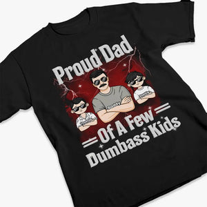 Fier papa de plusieurs enfants - T-shirt unisexe personnalisé pour la famille, sweat à capuche, sweat-shirt - Fête des pères, cadeau pour papa, grand-père