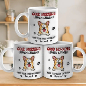 La vie est meilleure avec un ami à quatre pattes ! Mug personnalisé avec effet gonflé en 3D pour chien et chat ! Cadeau pour les propriétaires et les amoureux des animaux.
