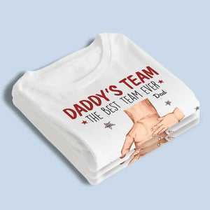 Ensemble, nous formons la meilleure équipe de tous les temps Papa - T-shirt unisexe personnalisé pour la famille, sweat à capuche, sweat-shirt - Fête des pères, cadeau pour papa, grand-père