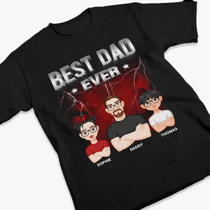 Fier père de plusieurs enfants - T-shirt unisexe personnalisé, sweat à capuche, sweat-shirt - Fête des pères, cadeau pour papa, grand-père