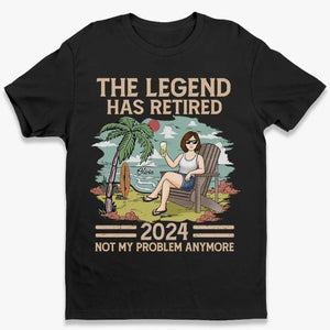 Retraité À bientôt à la plage - T-shirt unisexe personnalisé, sweat à capuche, sweat-shirt - Appréciation, cadeau de retraite pour collègues, amis de travail, collègues