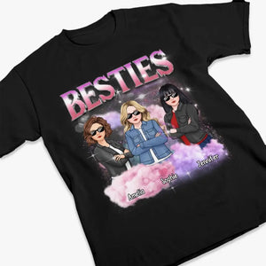 Les vrais amis sont toujours ensemble en esprit - T-shirt unisexe personnalisé Bestie, sweat à capuche, sweat-shirt - Cadeau pour les meilleures amies, BFF, sœurs