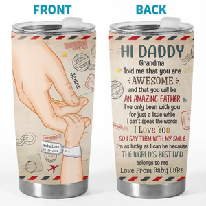 Tu es un père incroyable - Gobelet personnalisé pour la famille - Cadeau pour la fête des pères, la fête prénatale, le premier papa