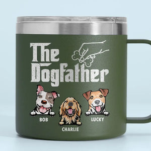 Nous vous adressons un grand merci tous les jours ! Gobelet personnalisé en acier inoxydable de 14 oz avec poignée pour chien ! Cadeau idéal pour les propriétaires et les amoureux des animaux.