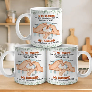Merci de nous avoir montré votre amour - Tasse personnalisée pour couple - Cadeau pour mari et femme, anniversaire