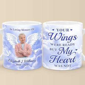 Photo personnalisée : pas un jour ne passe sans que vous ne nous manquiez ! Mug personnalisé commémoratif ! Cadeau de condoléances pour les membres de la famille
