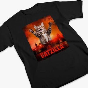 T-shirt, sweat à capuche et sweat-shirt unisexe personnalisé avec photo « King Of Pawster » pour chat – Cadeau pour propriétaires et amoureux des animaux