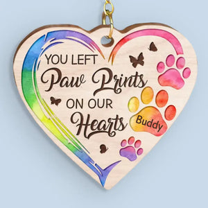 Les plus petits êtres laissent la plus grande impression - Cadre photo rotatif en bois personnalisé commémoratif - Cadeau de condoléances pour les propriétaires d'animaux et les amoureux des animaux