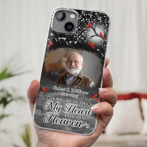 Photo personnalisée Votre amour sera toujours là - Coque de téléphone transparente personnalisée commémorative - Cadeau de condoléances pour les membres de la famille