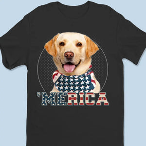 Photo personnalisée « Quand j'avais besoin d'un coup de main, j'ai trouvé ta patte » - T-shirt unisexe personnalisé pour chien et chat, sweat à capuche, sweat-shirt - 4 juillet, cadeau pour les propriétaires d'animaux et les amoureux des animaux