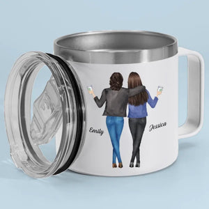 Voici une autre année de liens - Gobelet personnalisé en acier inoxydable de 14 oz avec poignée pour meilleure amie - Cadeau pour meilleures amies, meilleures amies, sœurs