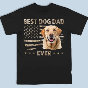 T-shirt, sweat à capuche et sweat-shirt unisexe personnalisé avec photo « Père chien » - Cadeau pour la fête des pères et les amoureux des animaux