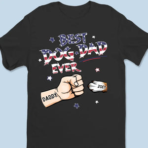 La vie est meilleure avec des empreintes de pattes - T-shirt, sweat à capuche et sweat-shirt unisexe personnalisé pour chien et chat - 4 juillet, cadeau pour les propriétaires d'animaux et les amoureux des animaux