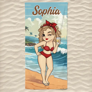 L'été est la saison des aventures ludiques entre amis - Serviette de plage personnalisée Bestie - Cadeau de vacances d'été, cadeau de fête d'anniversaire à la piscine pour meilleures amies, meilleures amies, sœurs