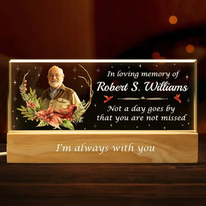 Custom Photo Those Who Touch Our Lives, Stay In Our Hearts Forever - Memorial Personalized Custom Acrylic Letters 3D LED Night Light - Sympathy Gift For Family Members