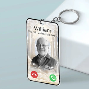 Porte-clés photo personnalisé « Restez dans nos cœurs pour toujours » en acrylique personnalisé - Cadeau de condoléances pour les membres de la famille