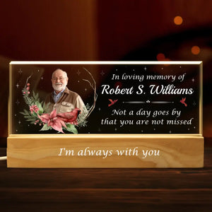 Custom Photo Those Who Touch Our Lives, Stay In Our Hearts Forever - Memorial Personalized Custom Acrylic Letters 3D LED Night Light - Sympathy Gift For Family Members