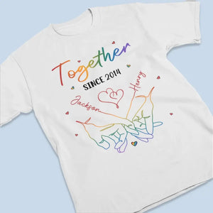 L'amour est éternel - T-shirt, sweat à capuche et sweat-shirt unisexe personnalisé pour couple - Cadeau pour mari et femme, anniversaire, LGBTQ+