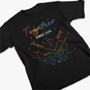 L'amour compte, l'amour c'est l'amour - T-shirt unisexe personnalisé, sweat à capuche, sweat-shirt - Cadeau pour mari et femme, anniversaire, LGBTQ+