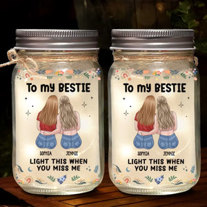 Tu fais ressortir le meilleur de moi-même - Lampe personnalisée en pot Mason - Cadeau pour les meilleures amies, les meilleures amies et les sœurs