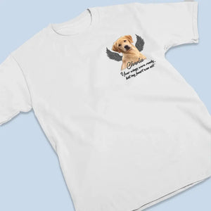 Photo personnalisée « Une fois à mes côtés, pour toujours dans mon cœur » – T-shirt unisexe personnalisé, sweat à capuche, sweat-shirt – Cadeau de condoléances pour les propriétaires d'animaux et les amoureux des animaux
