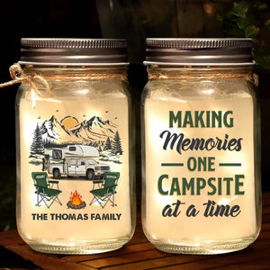Trouvez votre nature sauvage - Lampe de camping personnalisée en pot Mason - Cadeau pour couple, mari, femme, amoureux du camping