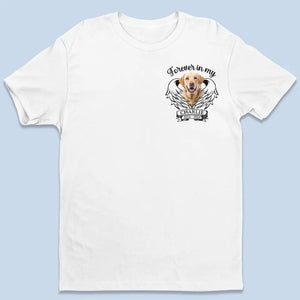 Photo personnalisée « Une fois à mes côtés » - T-shirt unisexe personnalisé, sweat à capuche, sweat-shirt - Cadeau de condoléances pour les propriétaires et les amoureux des animaux