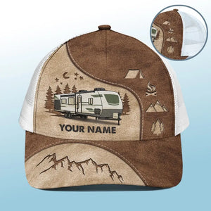 Conduisez lentement, les campeurs ivres comptent ! Casquette de baseball personnalisée avec dos en maille, casquette de camionneur de baseball ! Cadeau pour les amateurs de camping