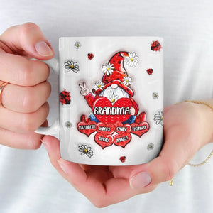 Keep You In My Heart - Mug personnalisé avec effet gonflable 3D - Cadeau pour maman et grand-mère