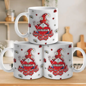 Keep You In My Heart - Mug personnalisé avec effet gonflable 3D - Cadeau pour maman et grand-mère