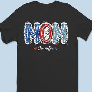 À toutes les mamans américaines - T-shirt, sweat à capuche et sweat-shirt unisexe personnalisé pour la famille - 4 juillet, cadeau pour maman et grand-mère