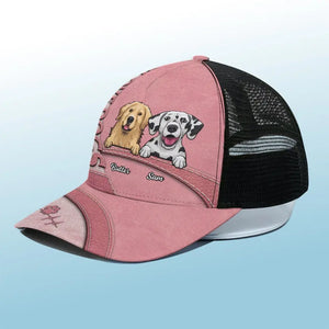Mon chien est le compagnon idéal ! Casquette de baseball personnalisée avec dos en maille, casquette de camionneur, cadeau pour propriétaires et amoureux des animaux.