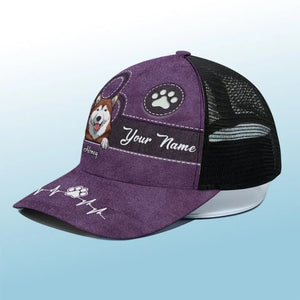 Poils de chien, je m'en fiche ! Casquette de baseball personnalisée avec dos en maille, casquette de camionneur, cadeau pour propriétaires et amoureux des animaux.