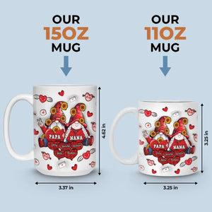 Les grands-parents sont un trésor pour la famille - Mug personnalisé avec effet gonflé en 3D - Cadeau pour grand-mère et grand-père