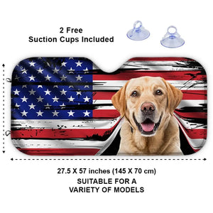 Pare-soleil personnalisé avec photo « Bon voyage » pour chien et chat, protection de vitre de voiture, cadeau pour propriétaires et amoureux des animaux.