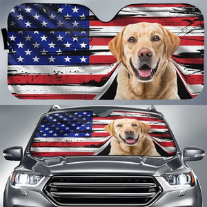 Pare-soleil personnalisé avec photo « Bon voyage » pour chien et chat, protection de vitre de voiture, cadeau pour propriétaires et amoureux des animaux.