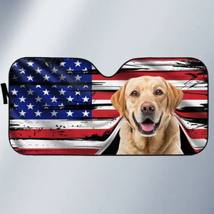 Pare-soleil personnalisé avec photo « Bon voyage » pour chien et chat, protection de vitre de voiture, cadeau pour propriétaires et amoureux des animaux.