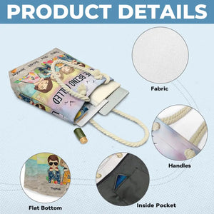 J'adore être appelée grand-mère - Sac de plage personnalisé pour la famille - Cadeau pour grand-mère