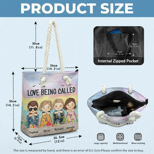 J'adore être appelée grand-mère - Sac de plage personnalisé pour la famille - Cadeau pour grand-mère