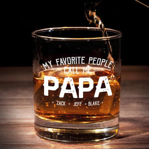 Papa a besoin de whisky - Verre à whisky personnalisé pour la famille - Cadeau pour papa et grand-père
