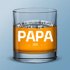 Papa a besoin de whisky - Verre à whisky personnalisé pour la famille - Cadeau pour papa et grand-père