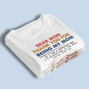 Photo personnalisée Merci d'être ma mère - T-shirt, sweat à capuche, sweat-shirt unisexe personnalisé pour la famille - Cadeau pour les membres de la famille